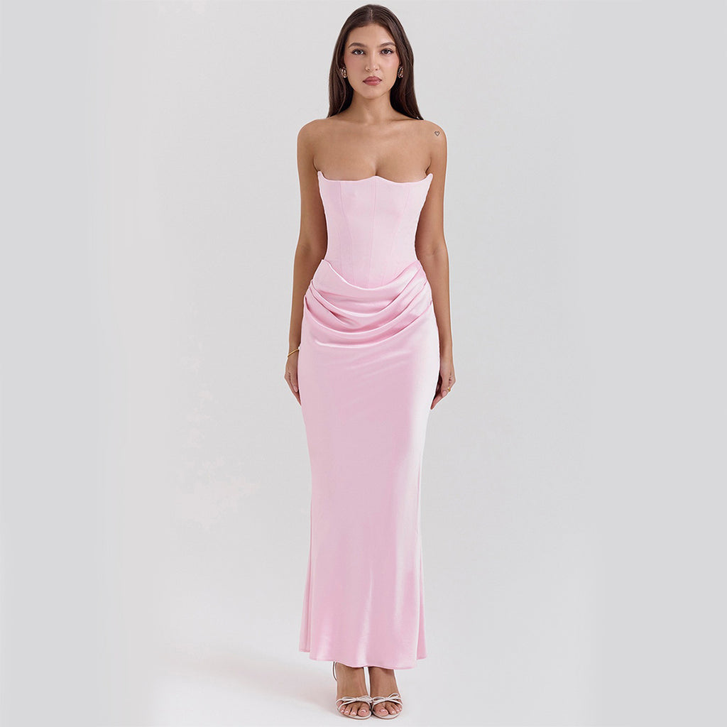 Slim Tube Backless Evening Dress