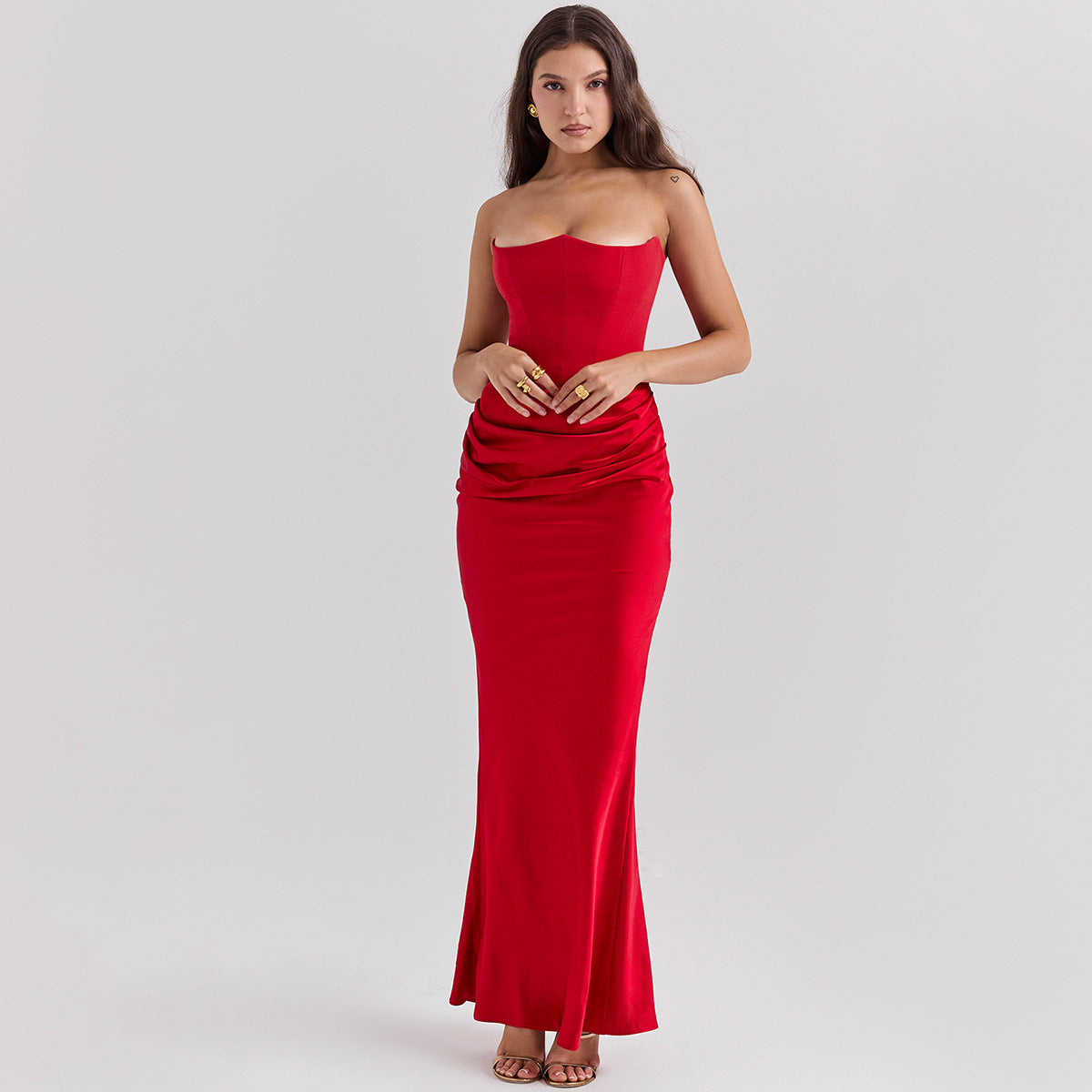 Slim Tube Backless Evening Dress