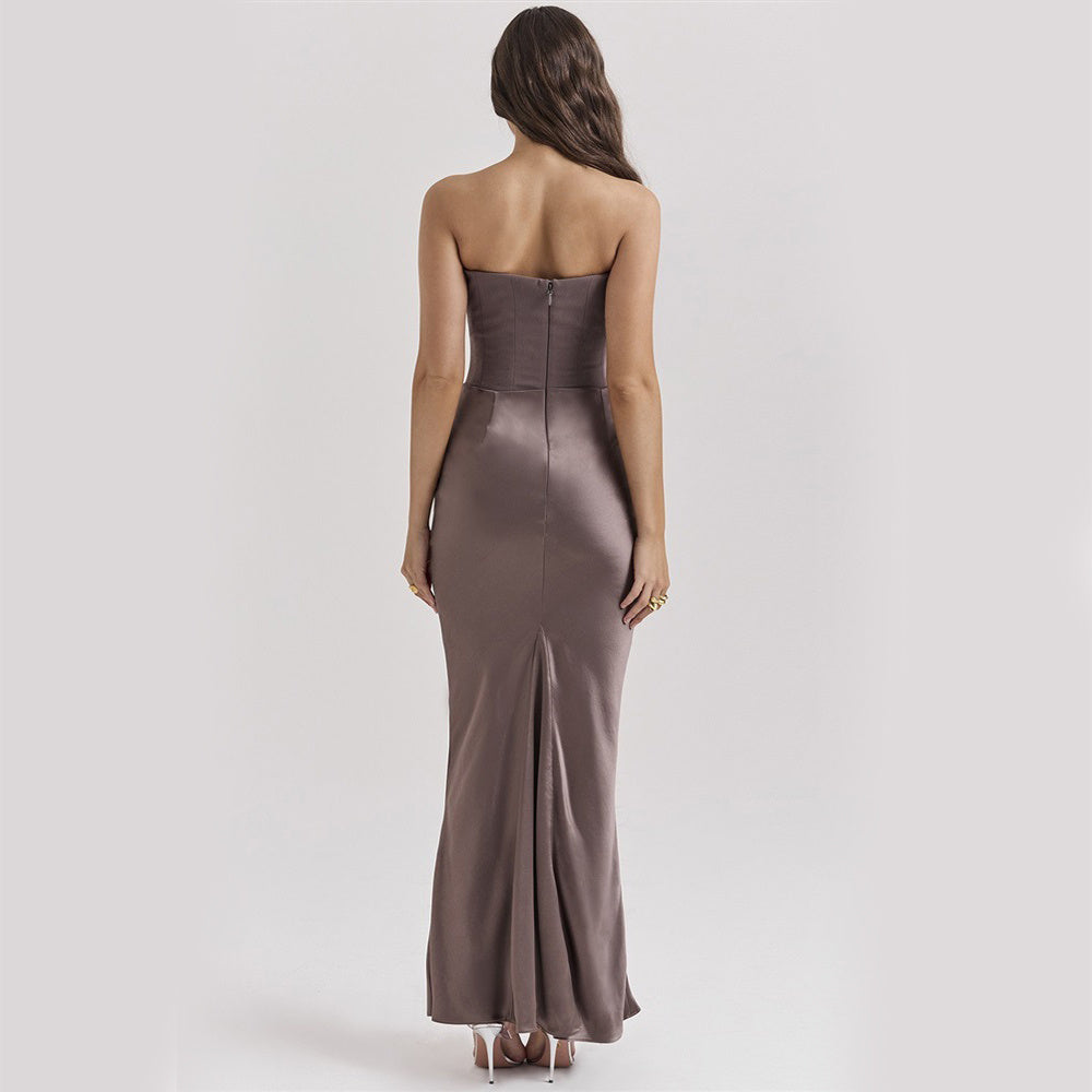 Slim Tube Backless Evening Dress