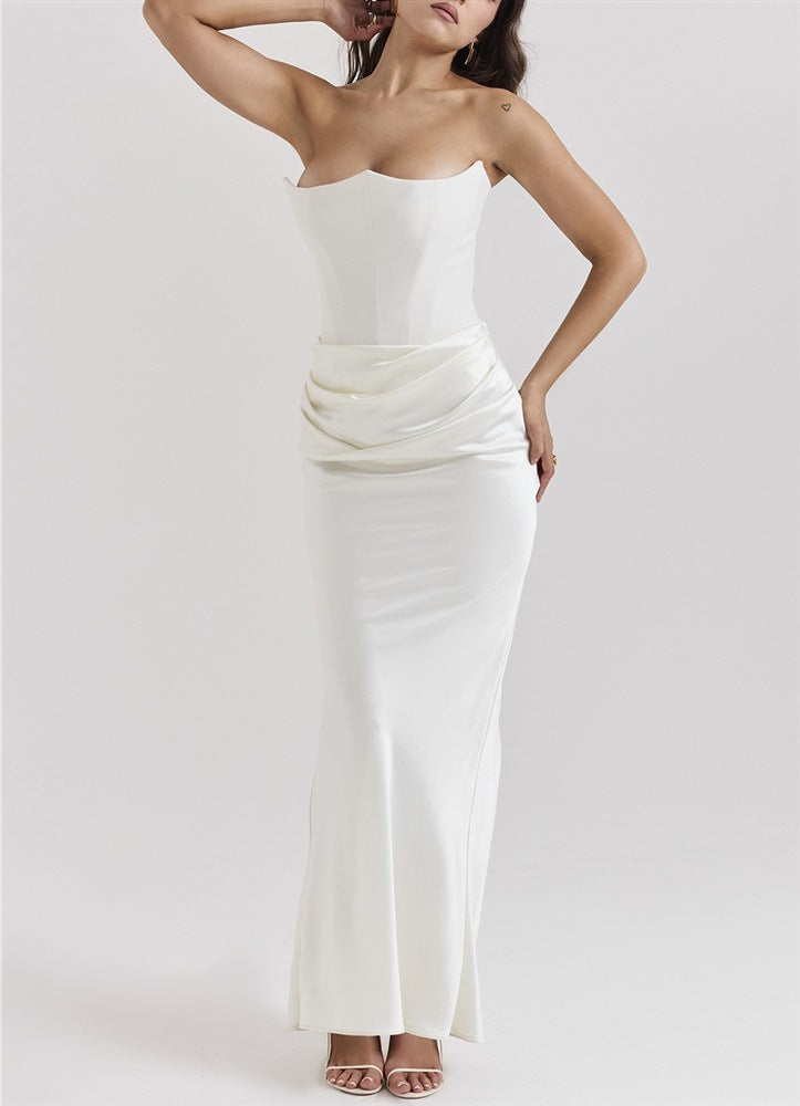Slim Tube Backless Evening Dress