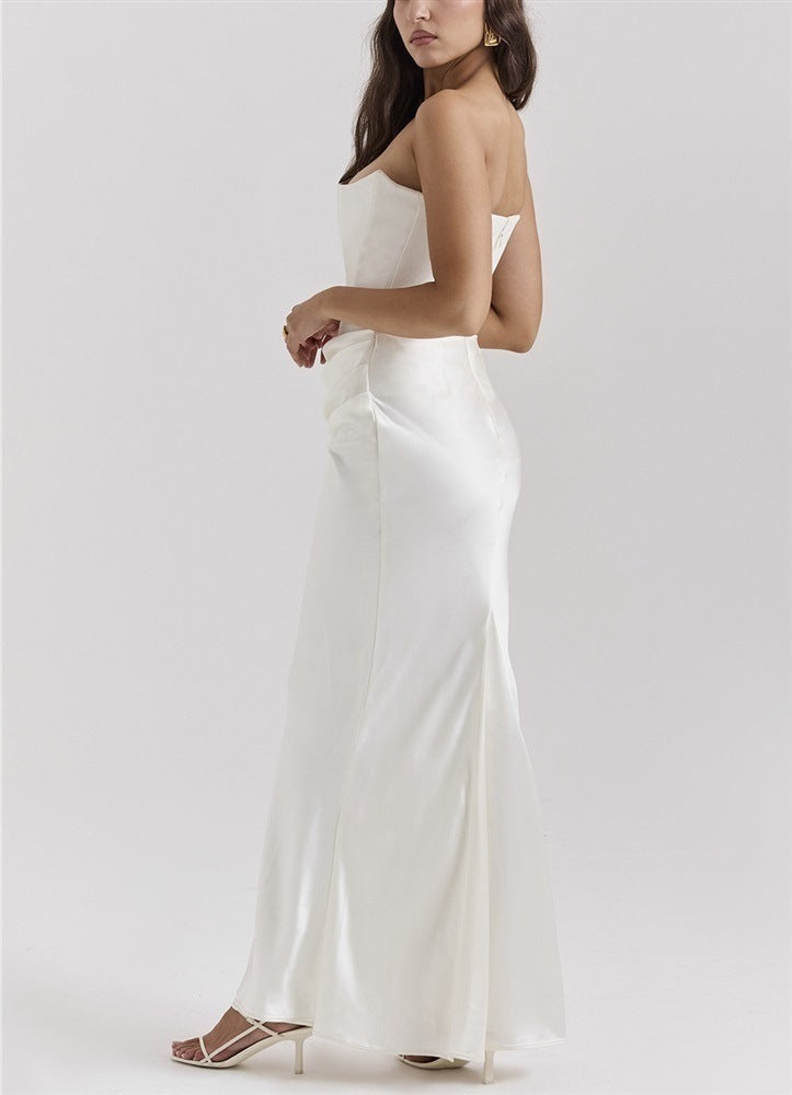 Slim Tube Backless Evening Dress