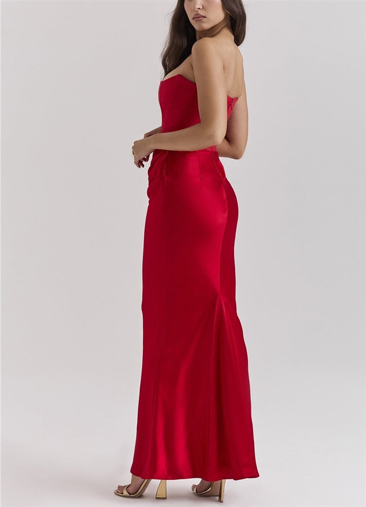 Slim Tube Backless Evening Dress